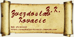 Zvezdoslav Kovačić vizit kartica